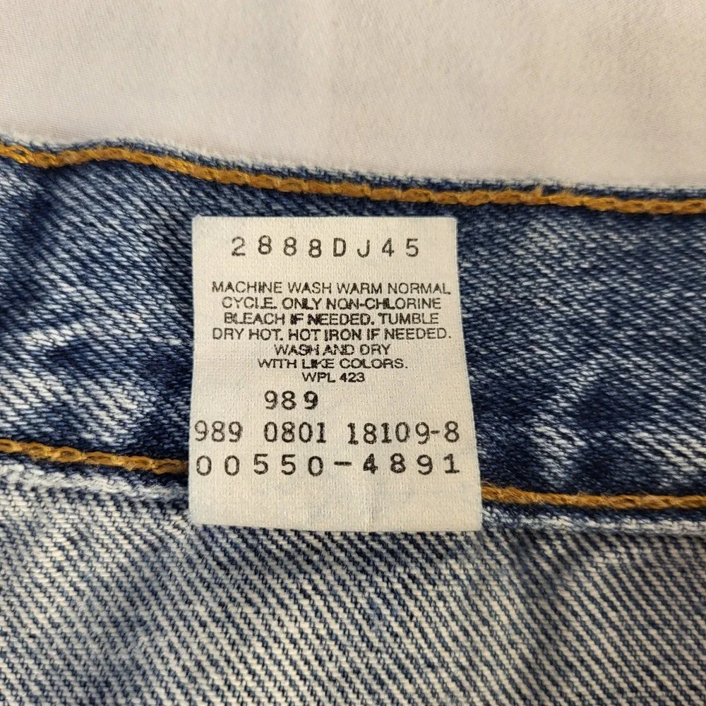 Levi's 550 Mens 36 x 30 Relaxed Fit Denim Jeans